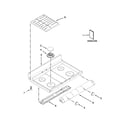 Whirlpool WGG555S0BS00 cooktop parts diagram