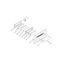 Whirlpool WGG555S0BS00 upper door parts diagram