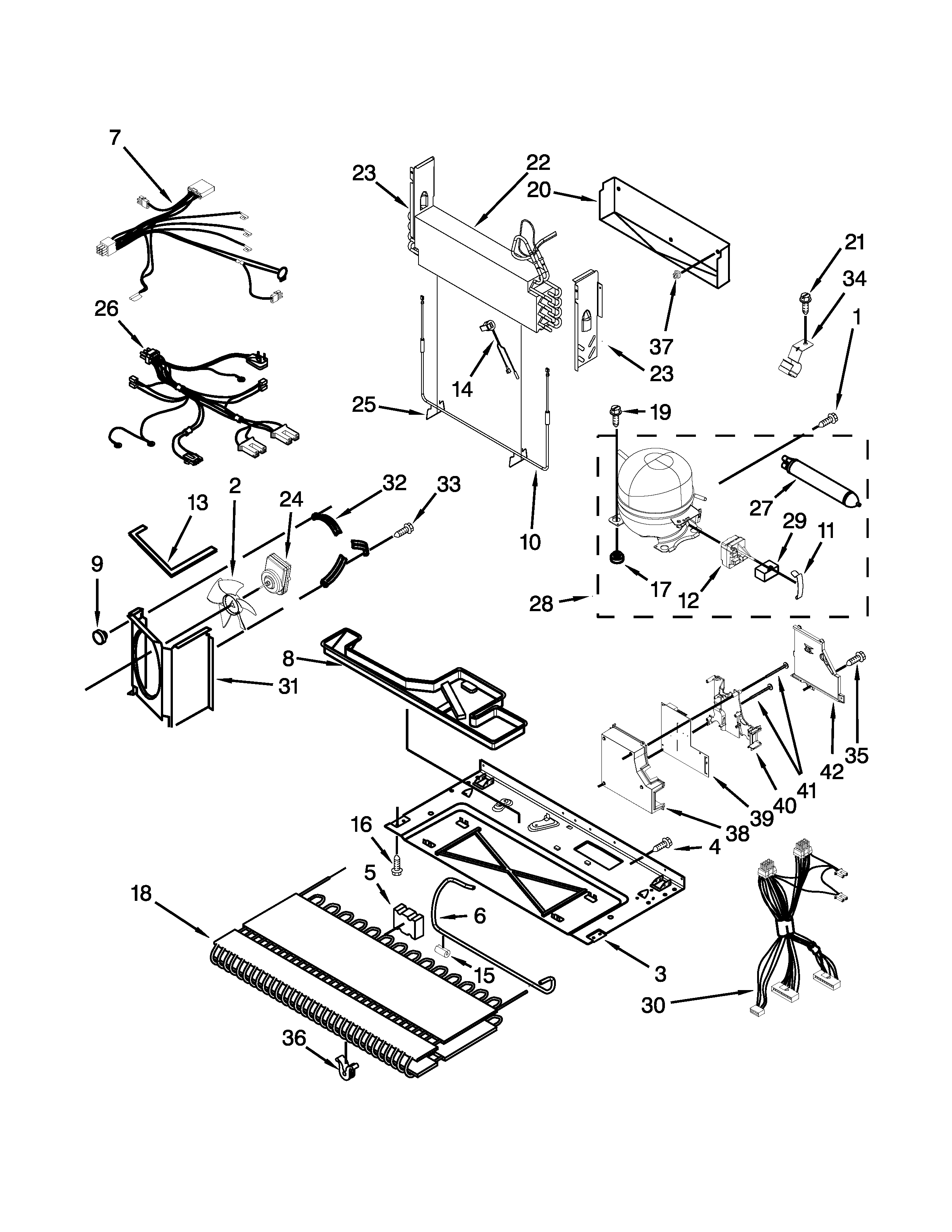 Jenn-Air JFD2589KES2 unit parts diagram