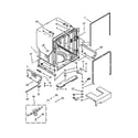 KitchenAid KUDS30SXBL0 tub and frame parts diagram