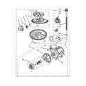 KitchenAid KUDS30SXBL0 pump and motor parts diagram