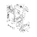 Whirlpool YWED4900XW2 cabinet parts diagram