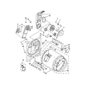 Whirlpool YWED4900XW2 bulkhead parts diagram