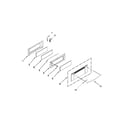 Whirlpool WGG755S0BH01 upper door parts diagram
