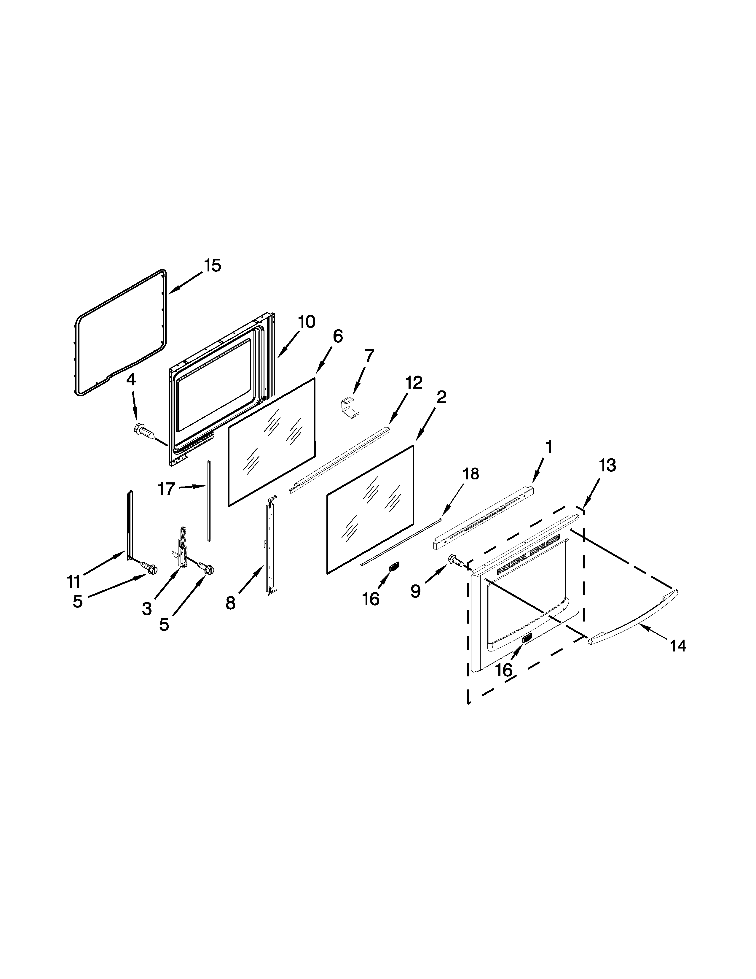 KitchenAid KERS202BWH0 door parts diagram