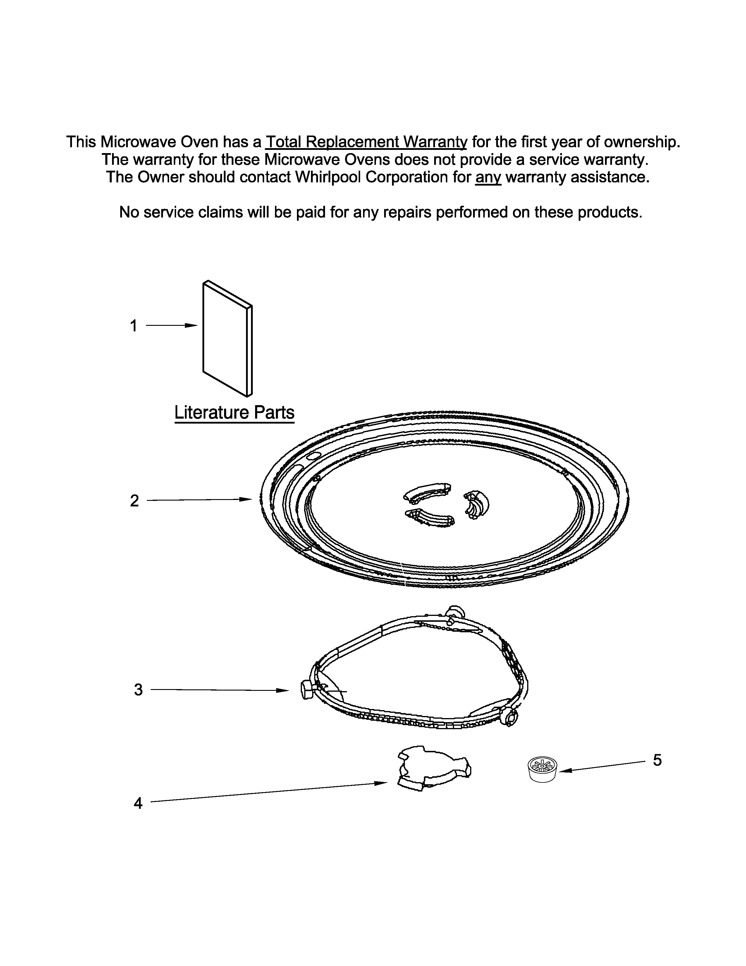 KitchenAid KCMS1655BSS0 turntable parts diagram