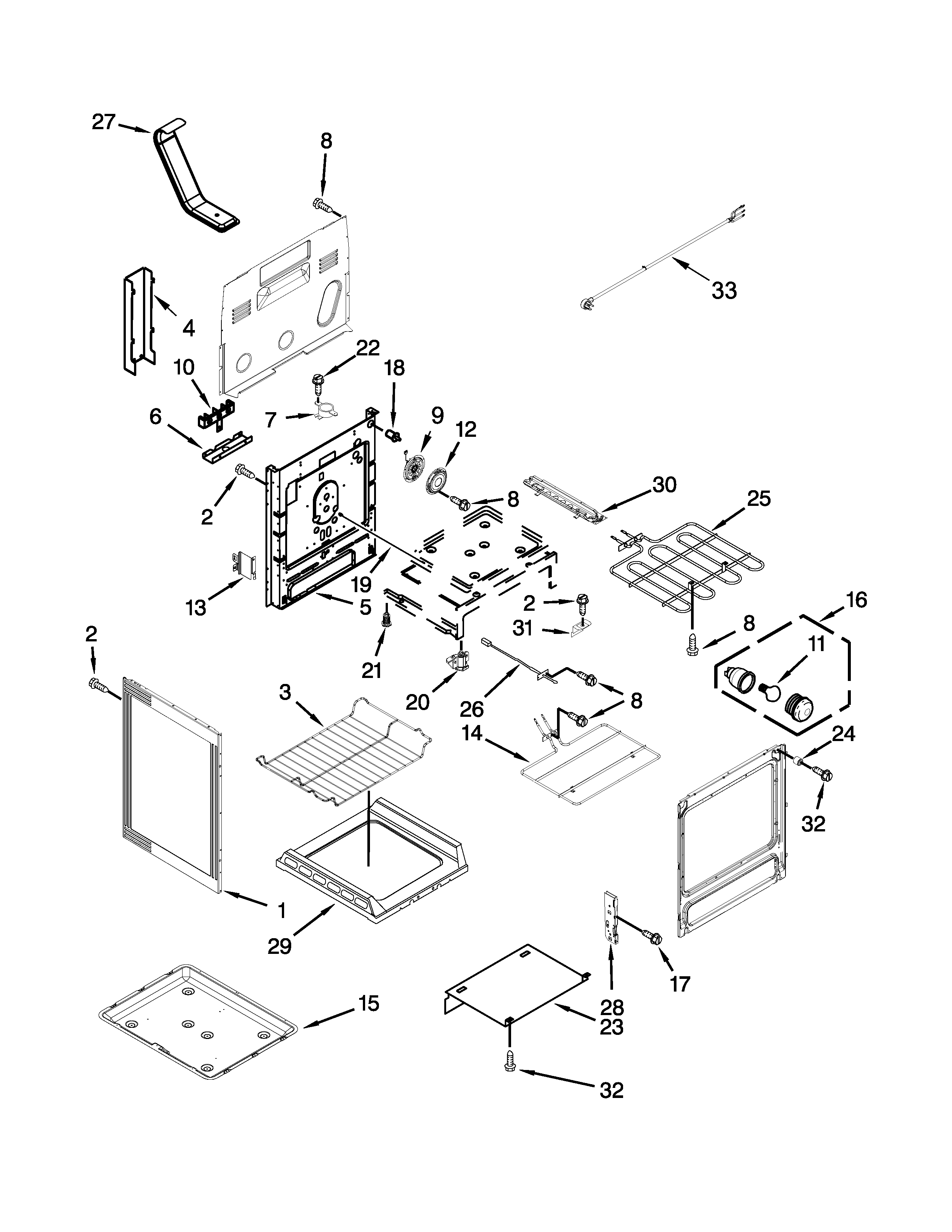 Maytag YMER8800DE0 chassis parts diagram