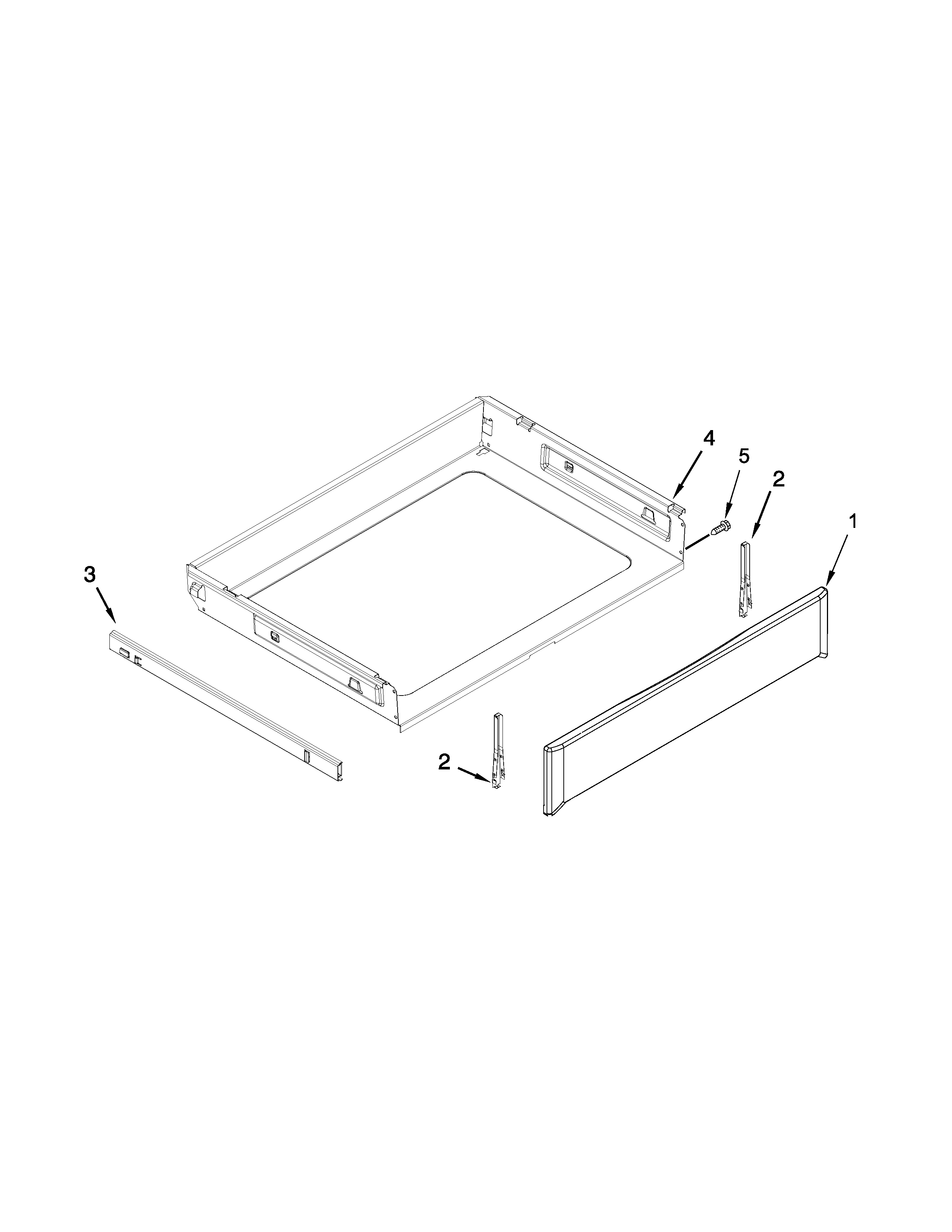 Maytag MGR8800DH0 drawer parts diagram