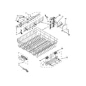 KitchenAid KUDW03CTSS0 upper rack and track parts diagram