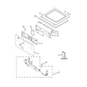 Whirlpool WGD88HEAW0 top and console parts diagram