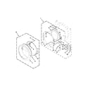 Whirlpool WGD88HEAW0 door parts diagram