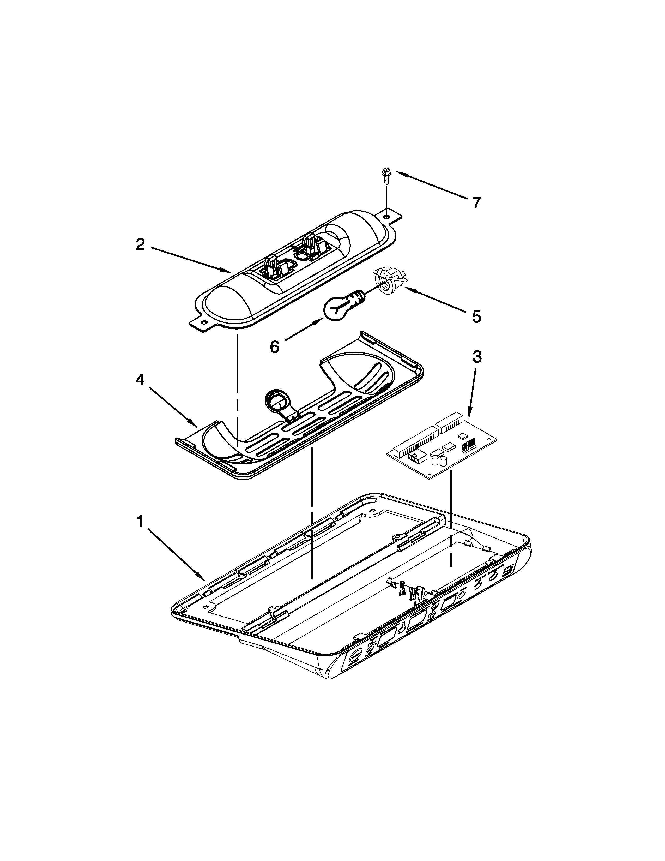 Jenn-Air JCD2395WES01 control box parts diagram