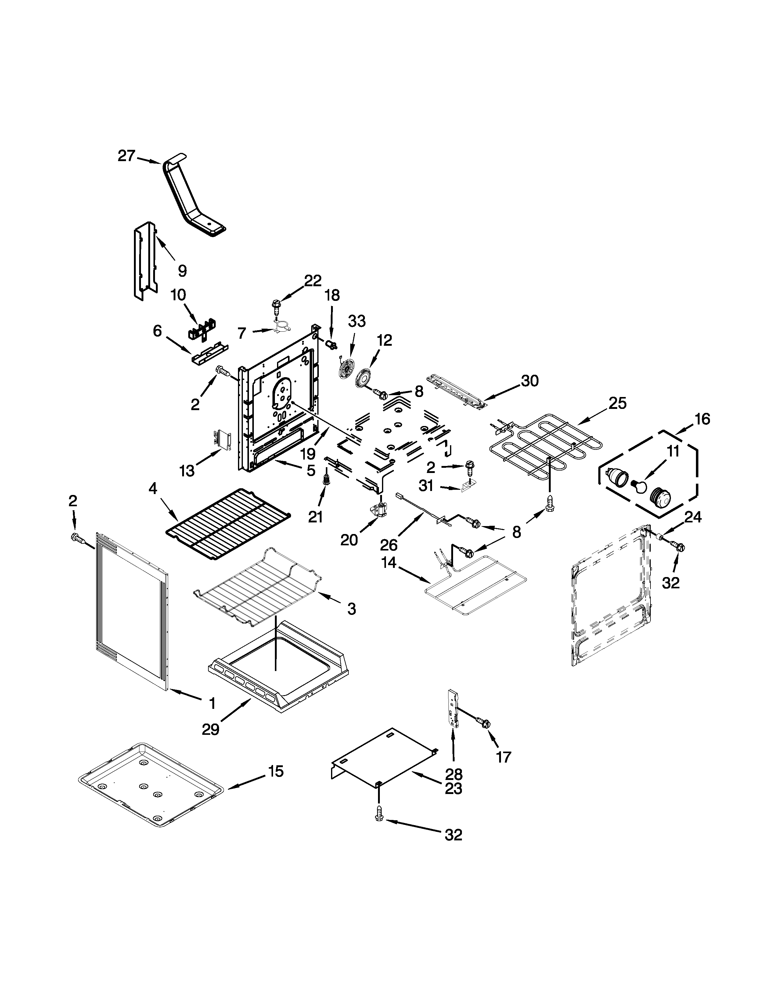 Maytag MER8800DE0 chassis parts diagram