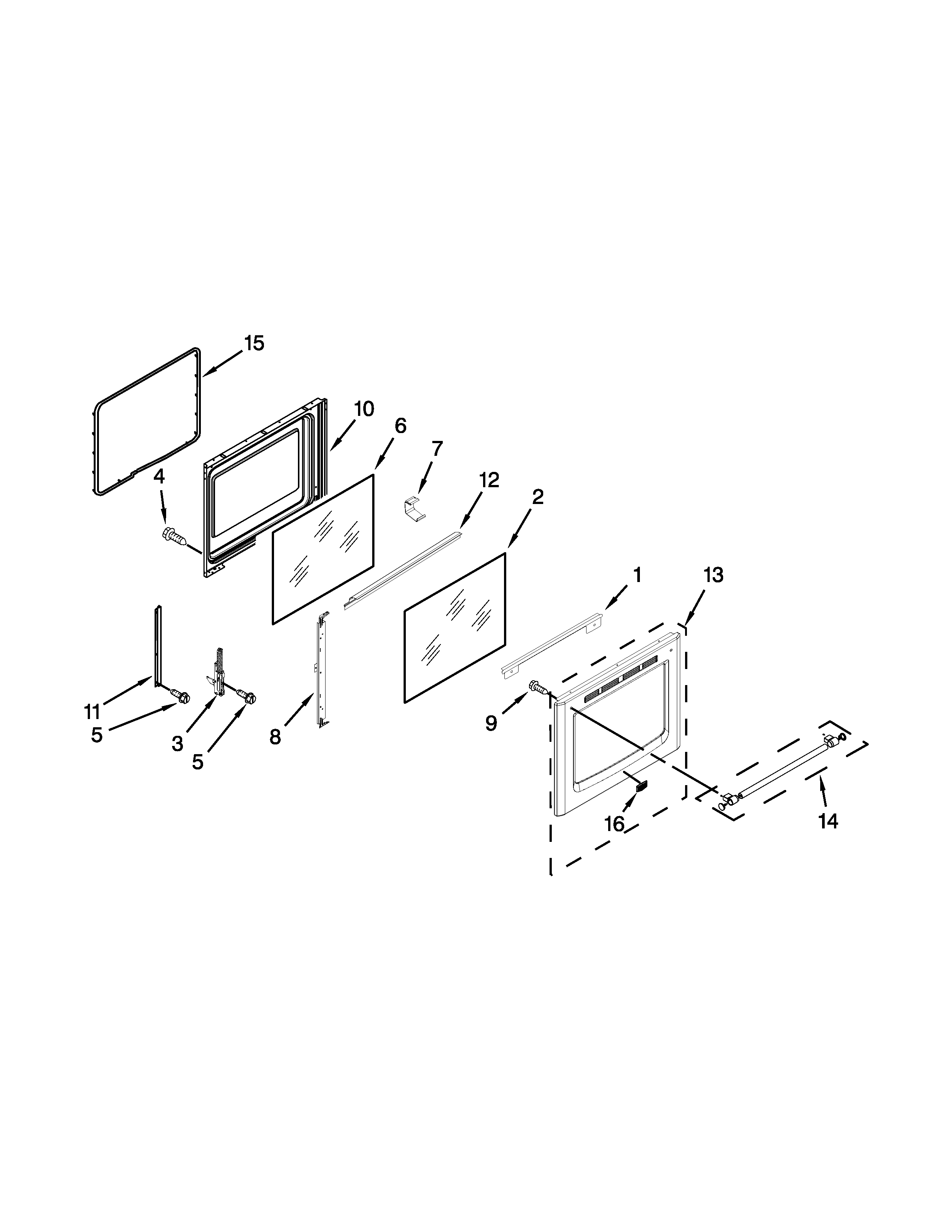 Maytag MER8800DE0 door parts diagram
