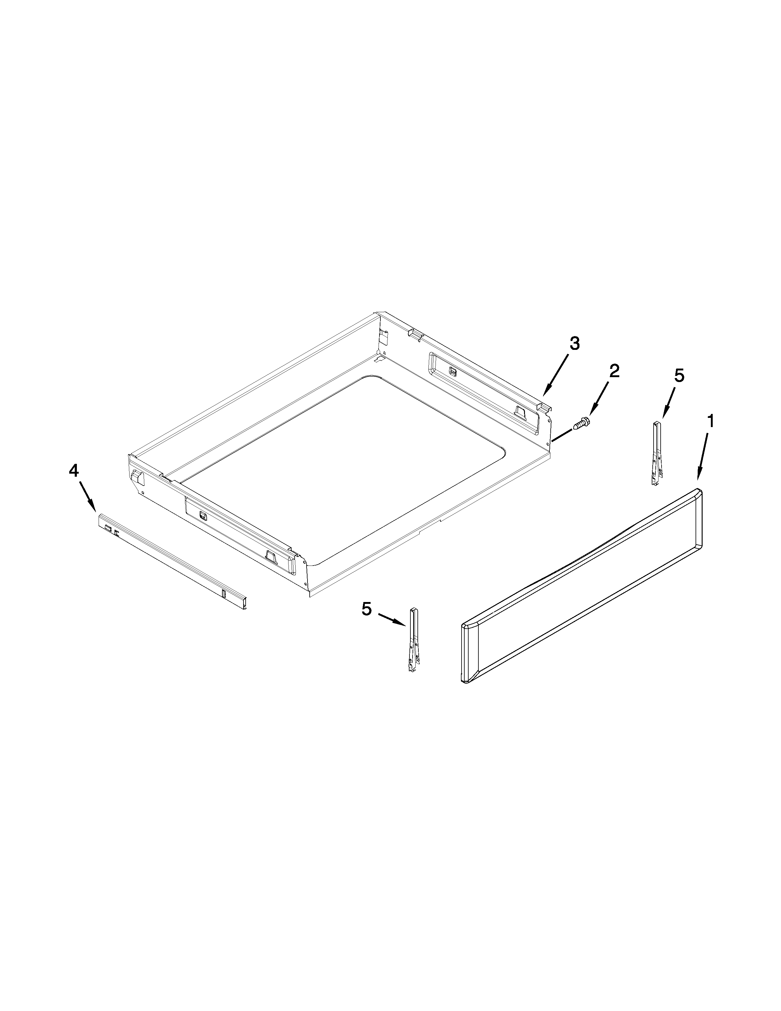 Maytag MER8800DE0 drawer parts diagram