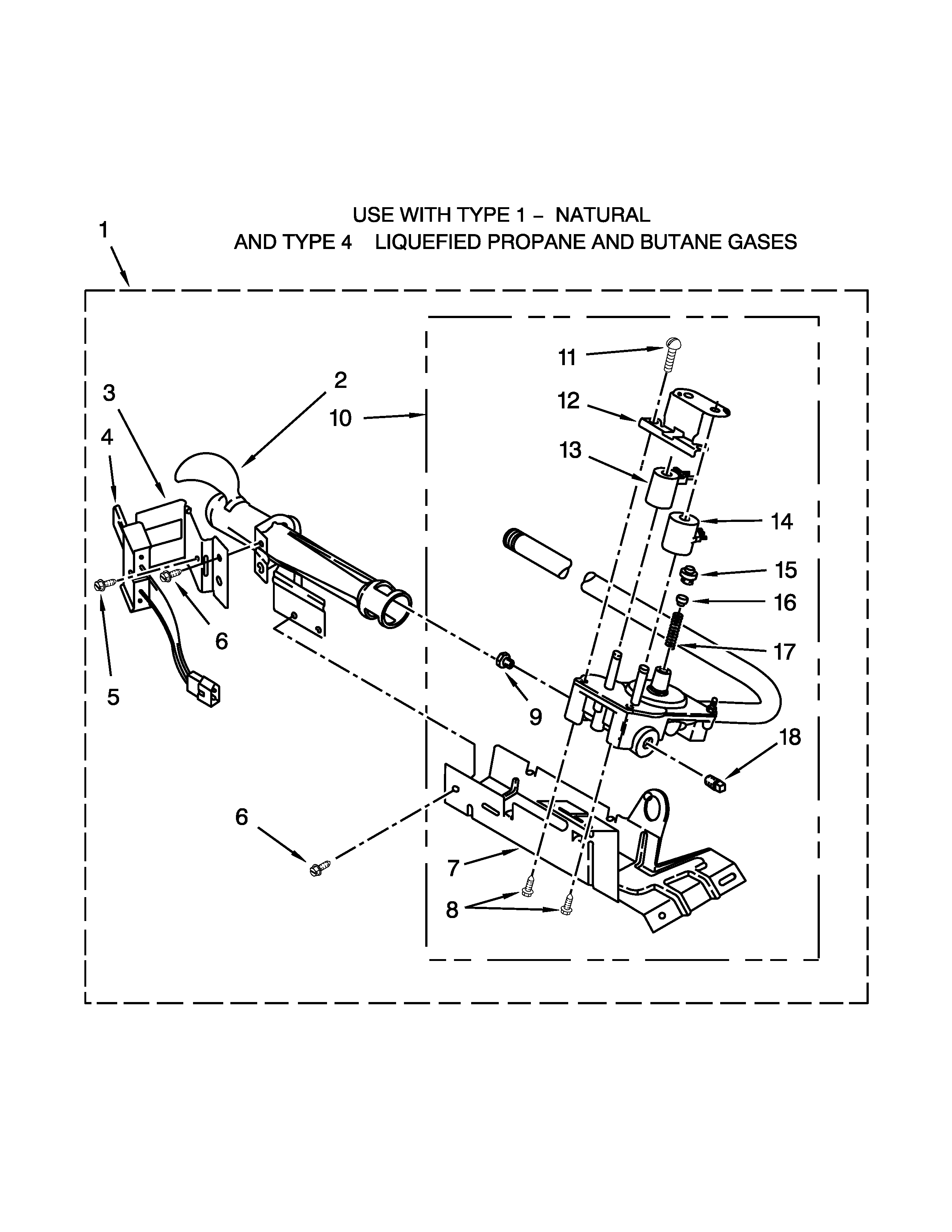 Whirlpool 7MWGD1800DM0 8318272 burner assembly parts diagram
