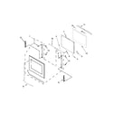 KitchenAid KEBS209BBL01 upper oven door parts diagram
