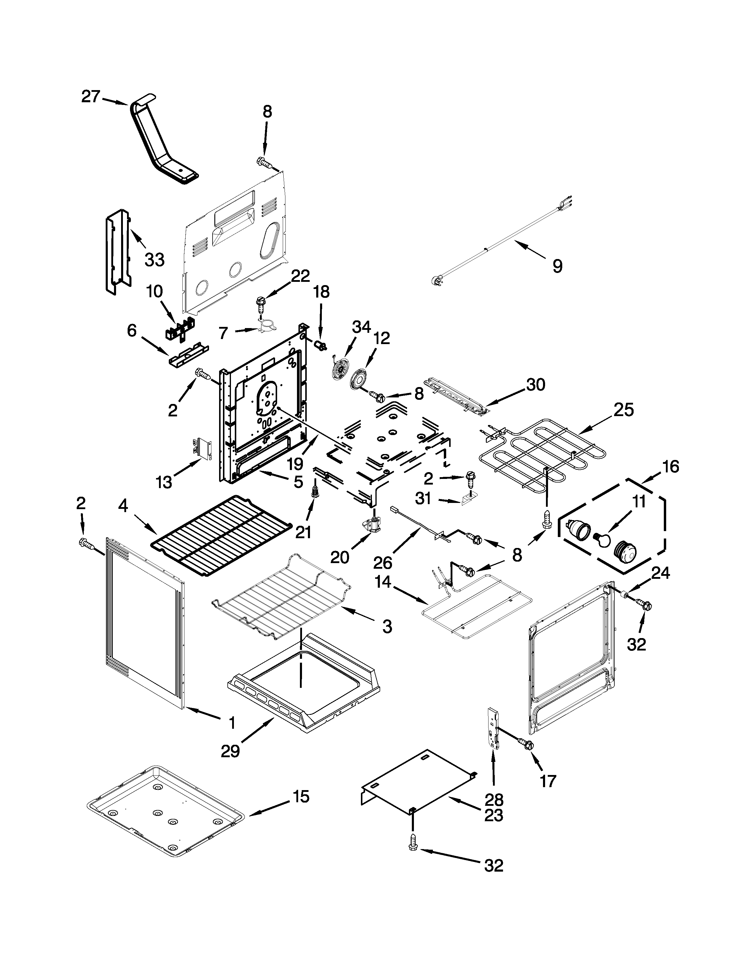 Maytag YMER8700DW0 chassis parts diagram