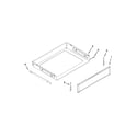 Maytag YMER8700DW0 drawer parts diagram