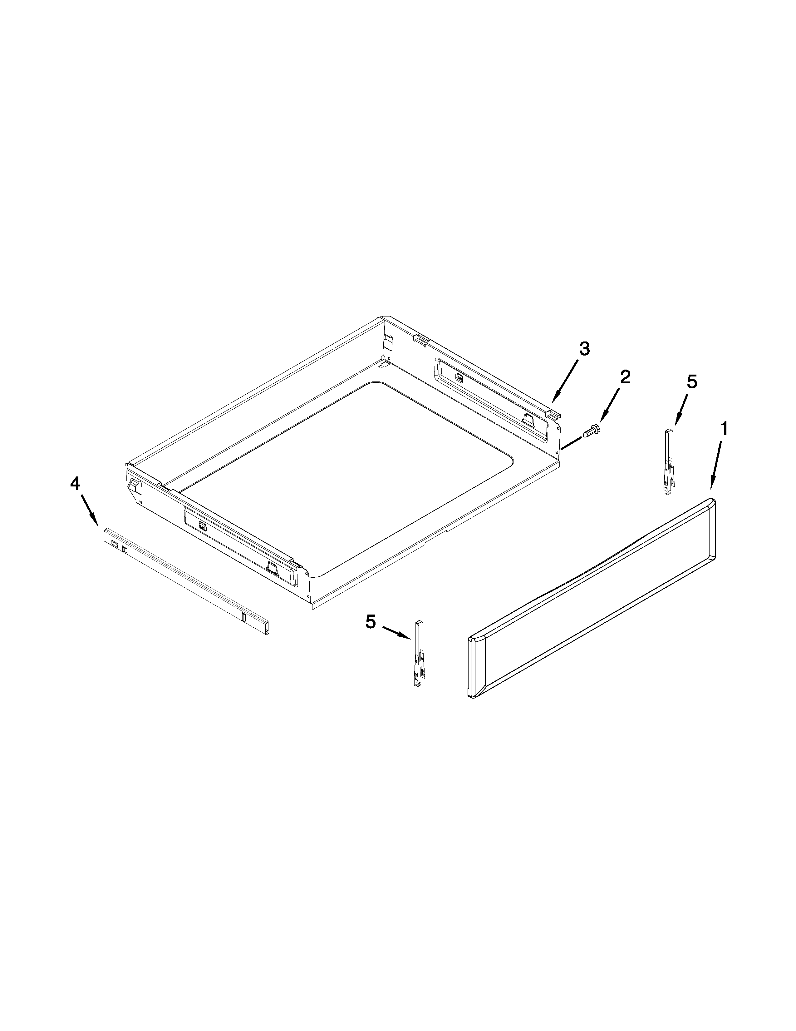 Maytag MER8600DS0 drawer parts diagram
