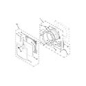 Maytag MED6000XR0 door parts diagram