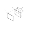 Maytag MFF2258DEE00 freezer door parts diagram
