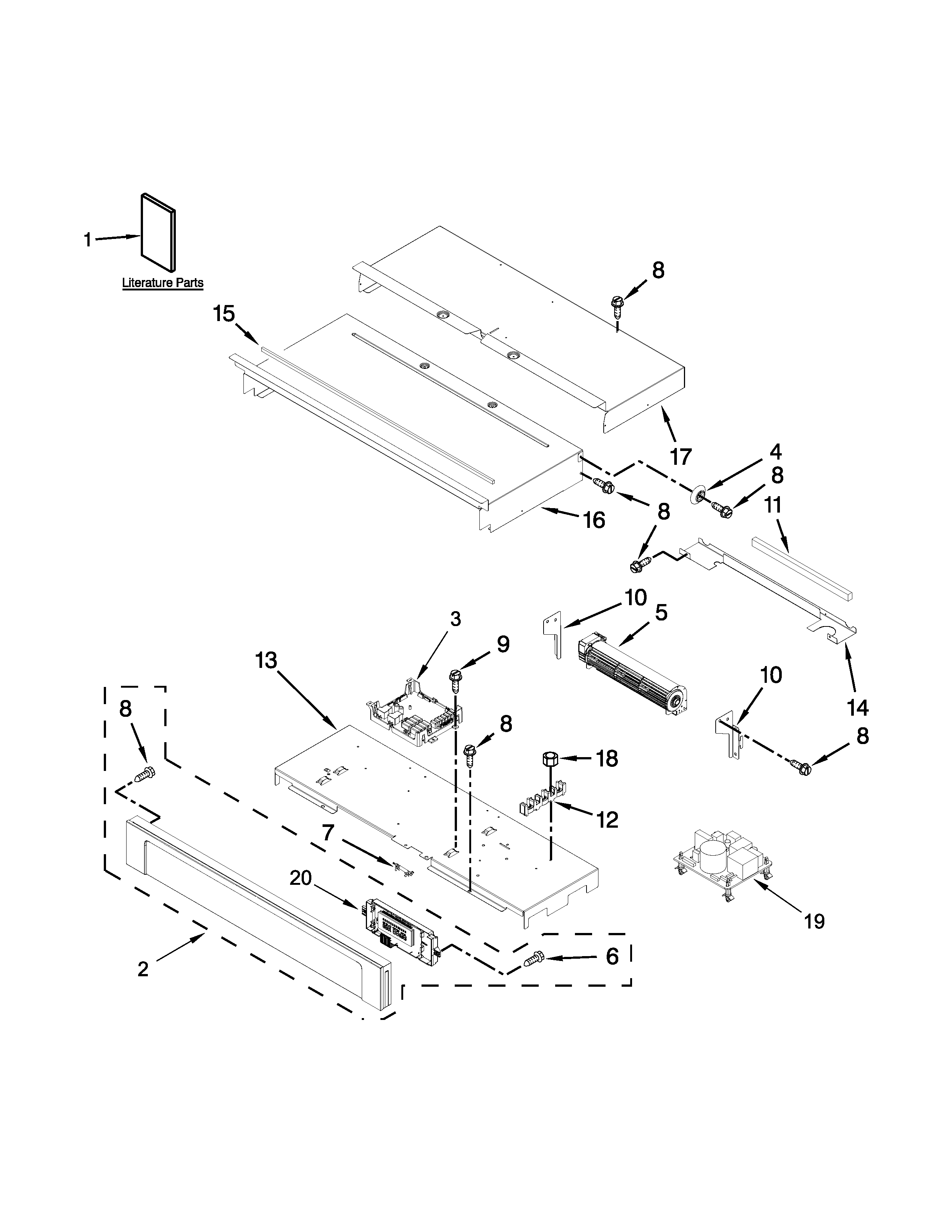 Maytag MEW9530AW02 control panel parts diagram