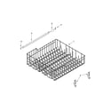 Whirlpool WDF310PAAD5 upper rack and track parts diagram