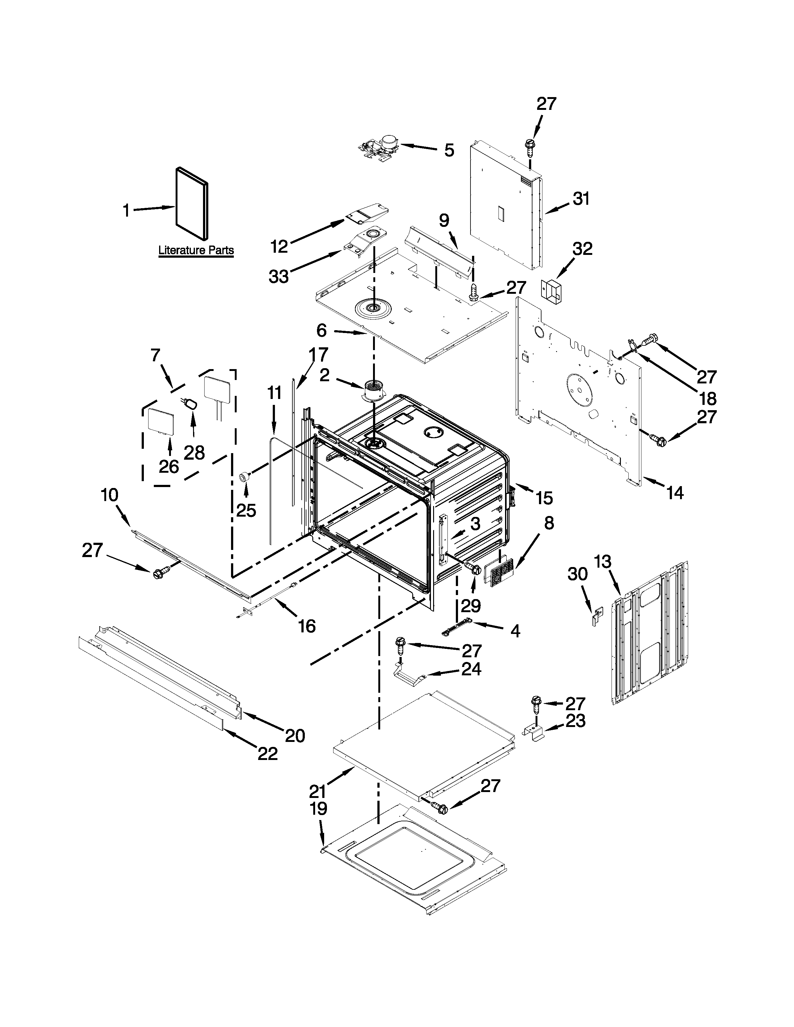 KitchenAid KEBK171BSS01 oven parts diagram