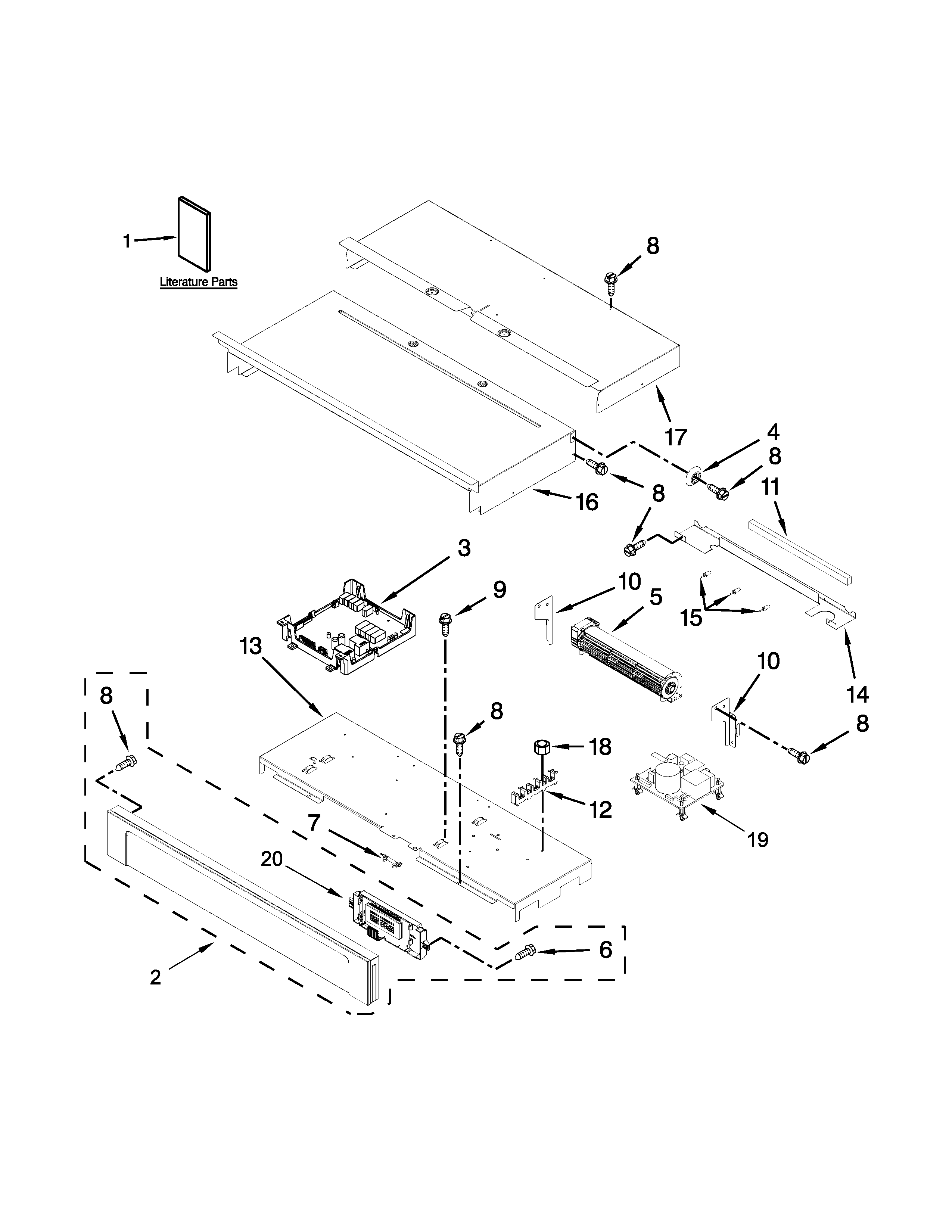 Maytag MEW9630AS02 control panel parts diagram
