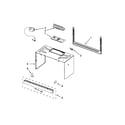 Whirlpool WMH31017AB1 cabinet and installation parts diagram