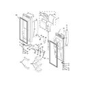 KitchenAid KFIS29BBBL01 refrigerator door parts diagram