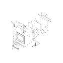 KitchenAid KEBS109BSP01 oven door parts diagram