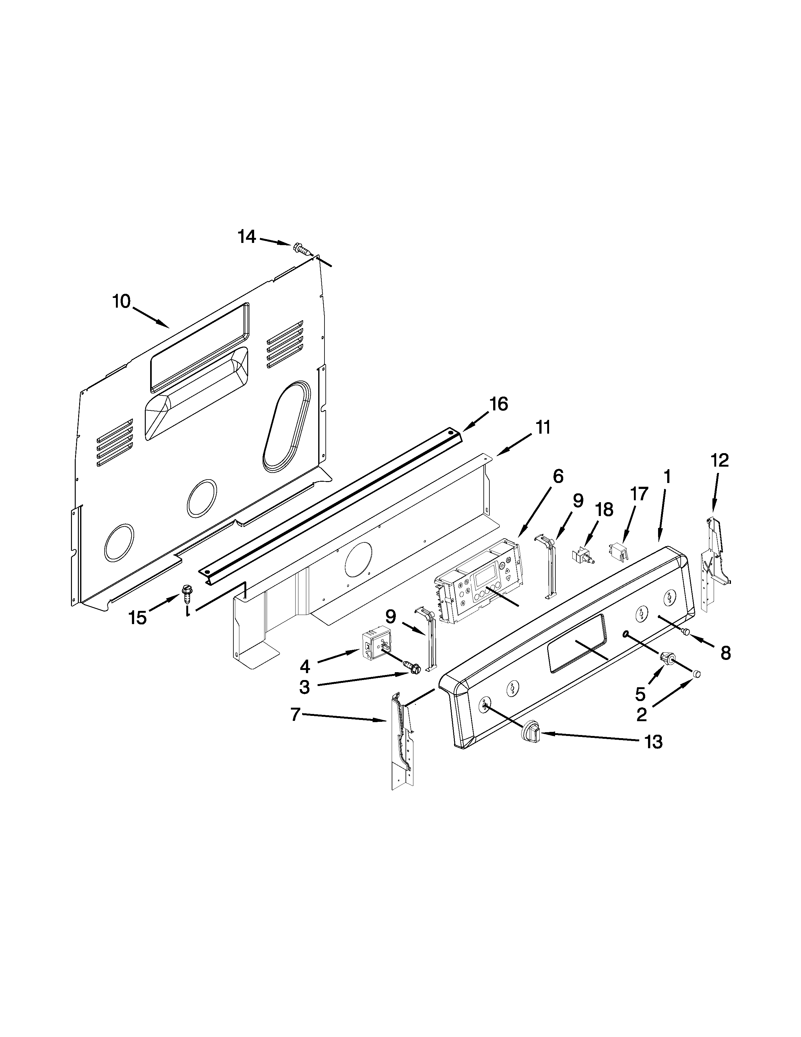 Maytag MER8680BS0 control panel parts diagram