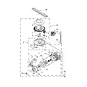 Maytag MDB4949SDE0 pump, washarm and motor parts diagram