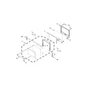 Maytag MEW7527DH00 oven door parts diagram