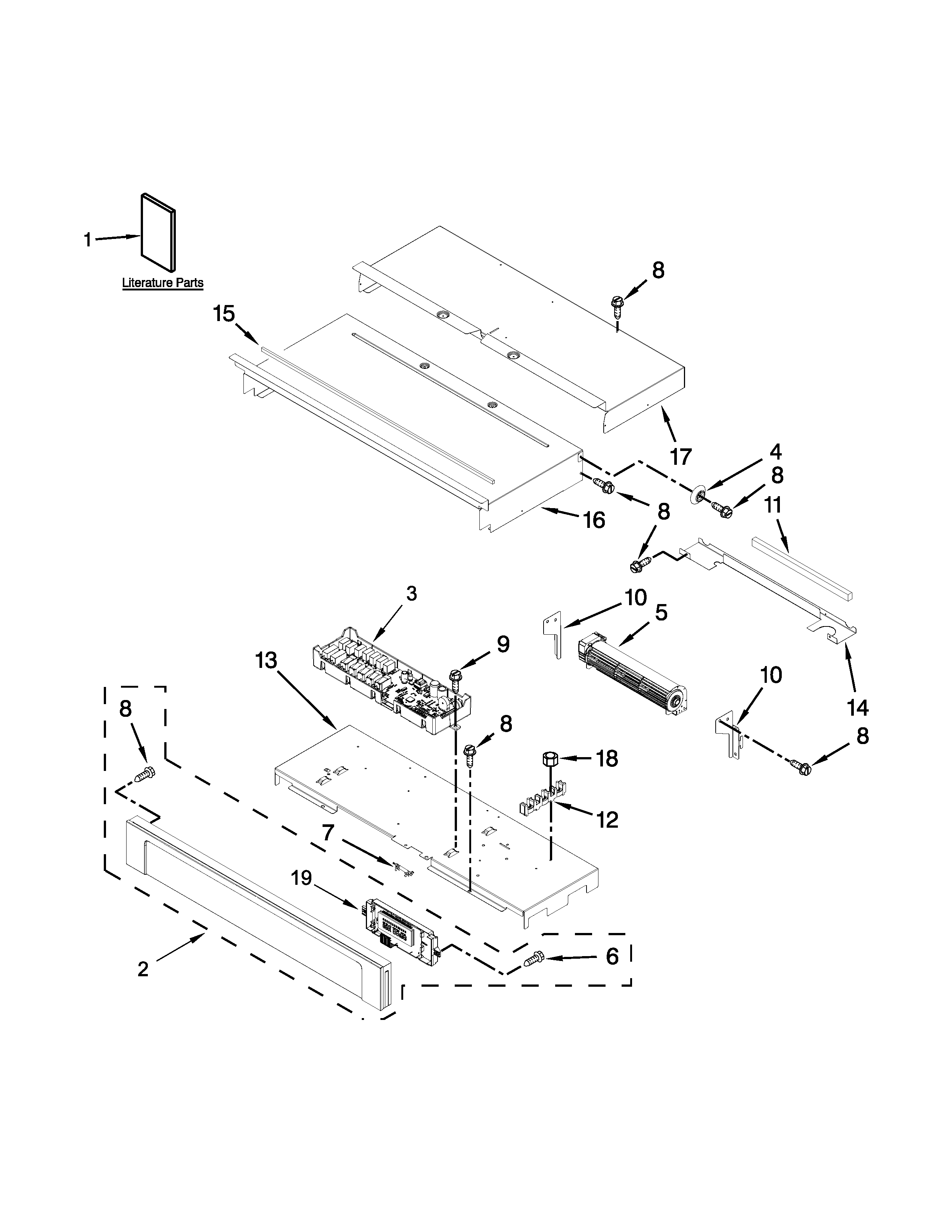 Maytag MEW9530DS00 control panel parts diagram