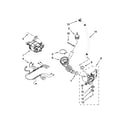 Maytag MLE20PDAGW0 pump and motor parts diagram
