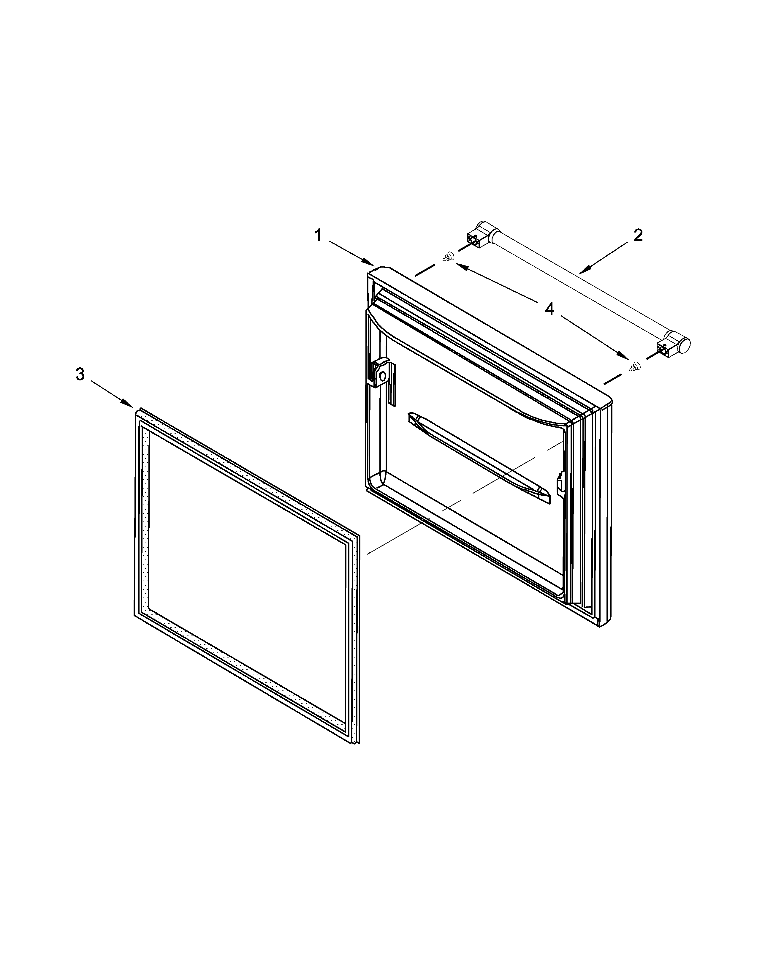 Maytag MBF1958DEE00 freezer door parts diagram