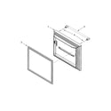 Maytag MBF1958DEM00 freezer door parts diagram