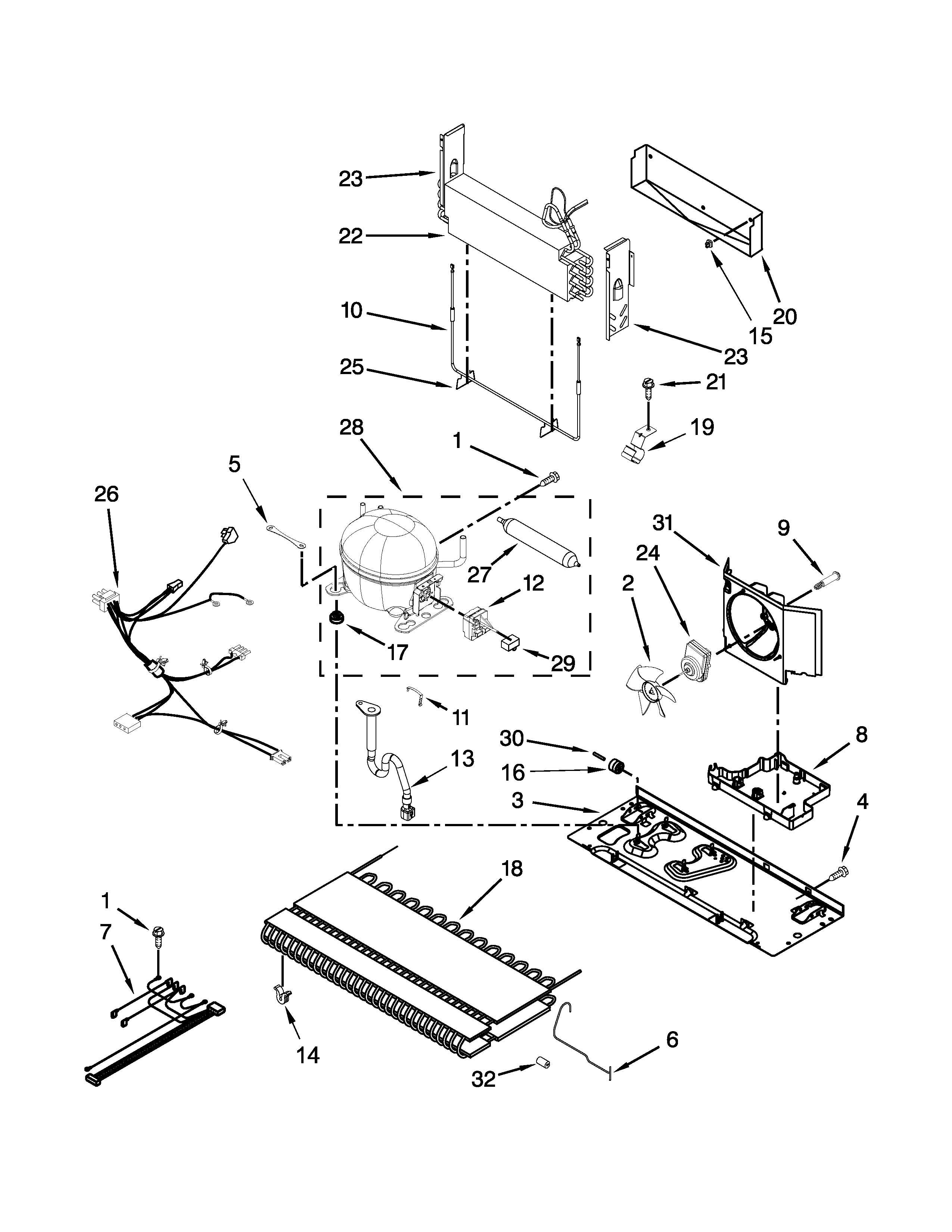 Maytag MBF1958DEE00 unit parts diagram