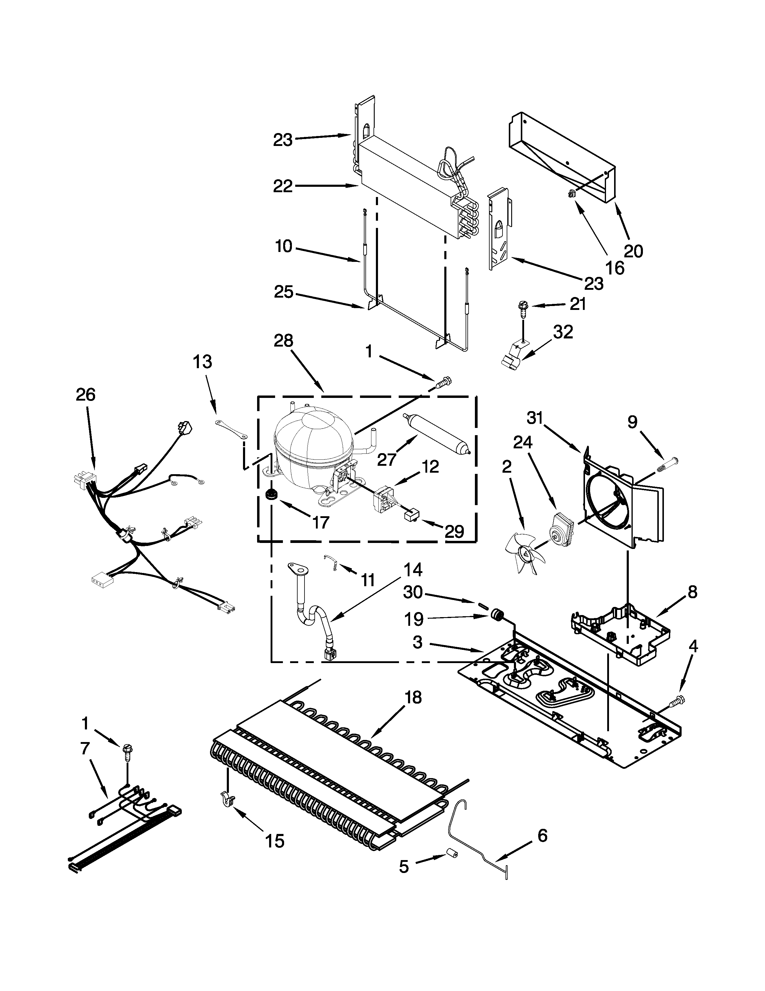 Maytag MBF1953DEE00 unit parts diagram