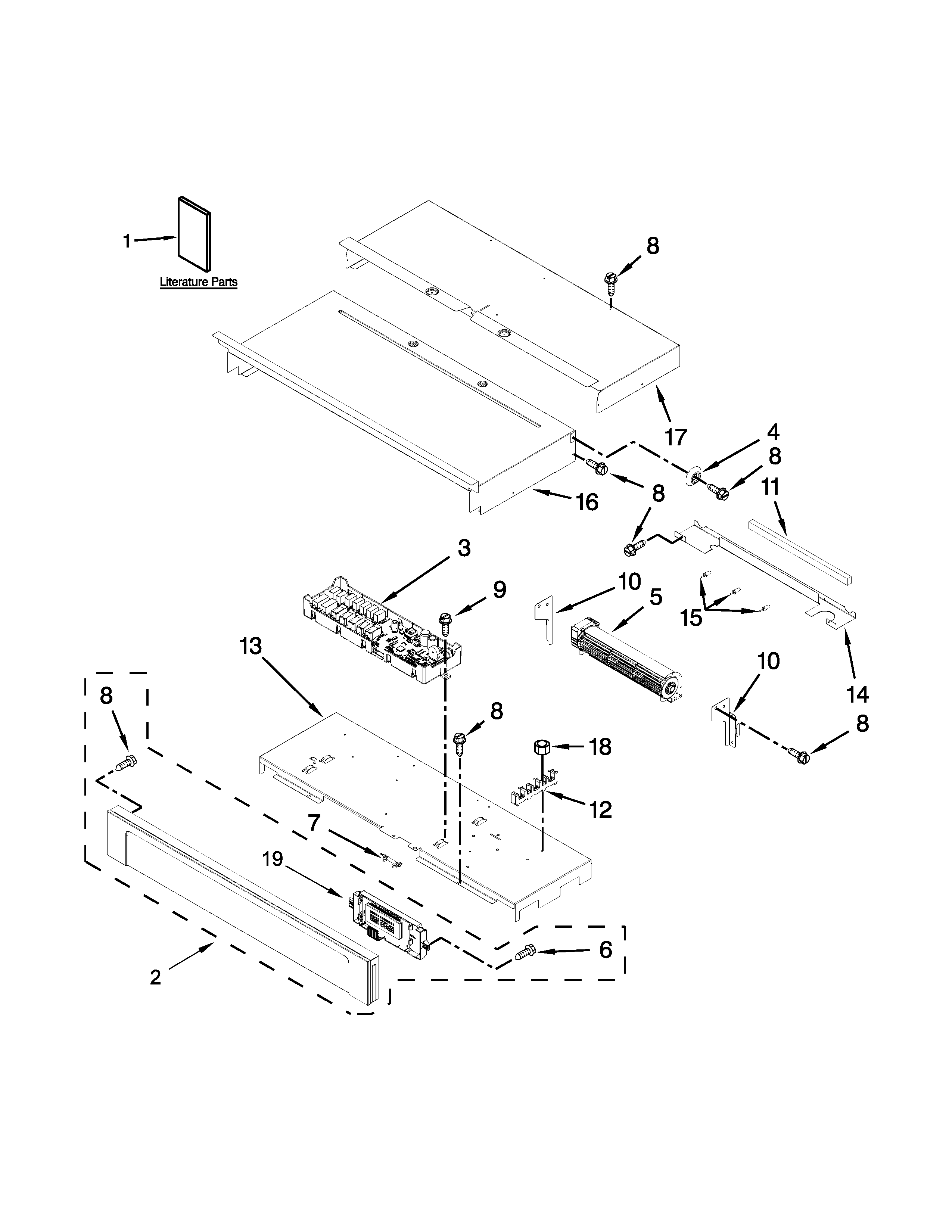Maytag MEW9630DS00 control panel parts diagram