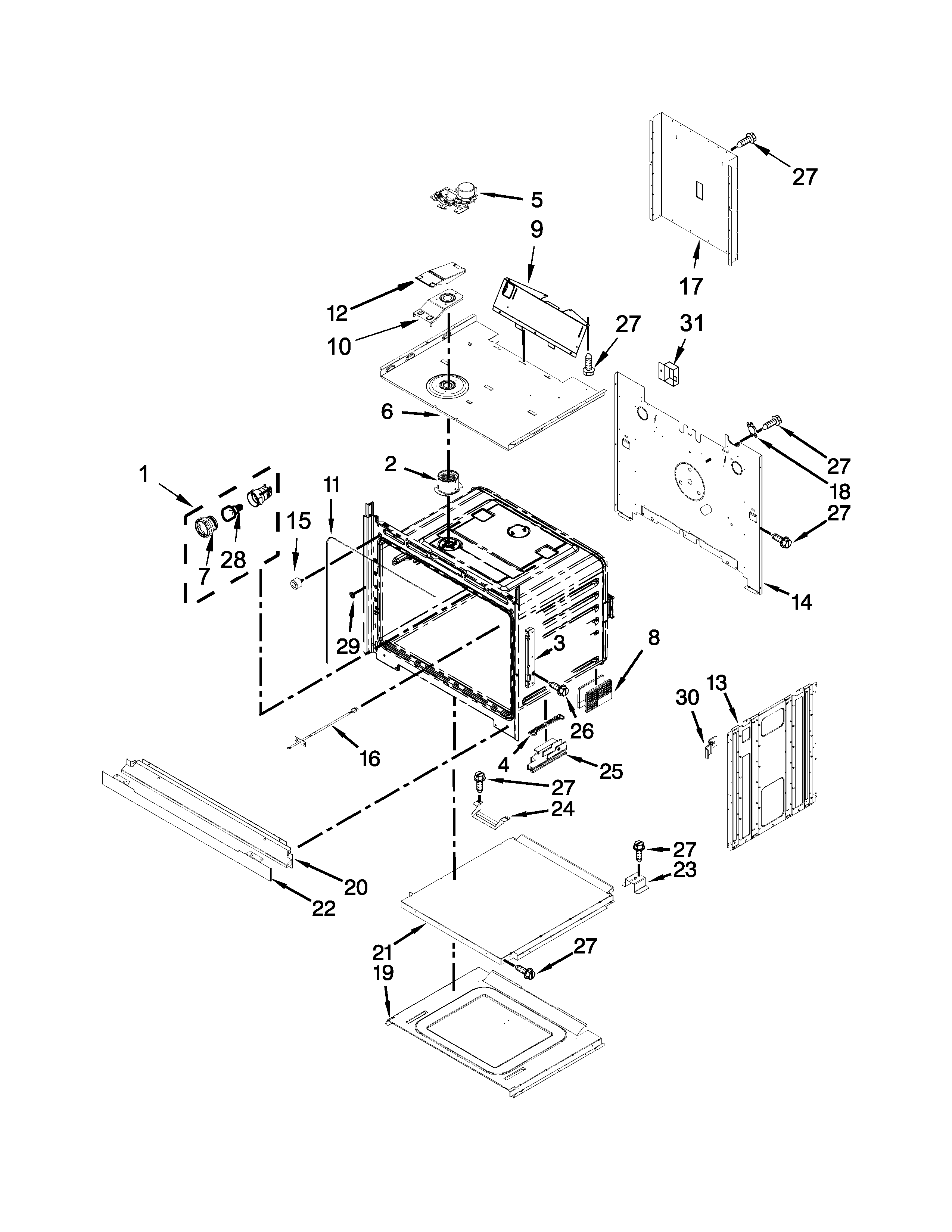 Maytag MEW9630DS00 lower oven parts diagram