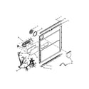 KitchenAid KUDW03CTBL2 door and latch parts diagram