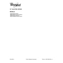 Whirlpool WED97HEDW0 cover  sheet diagram