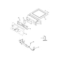 Whirlpool WED97HEDW0 top and console parts diagram