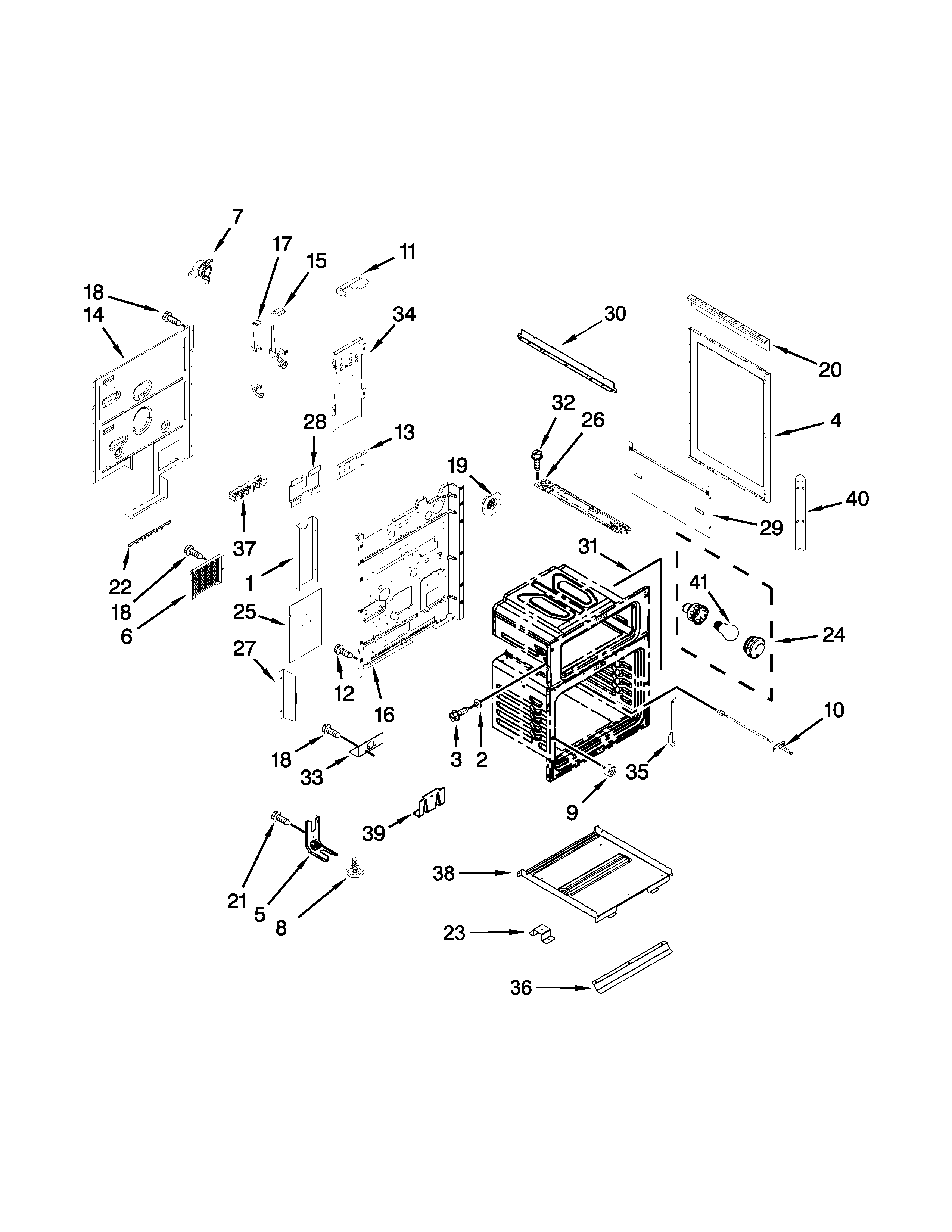 Maytag MET8720DS00 chassis parts diagram
