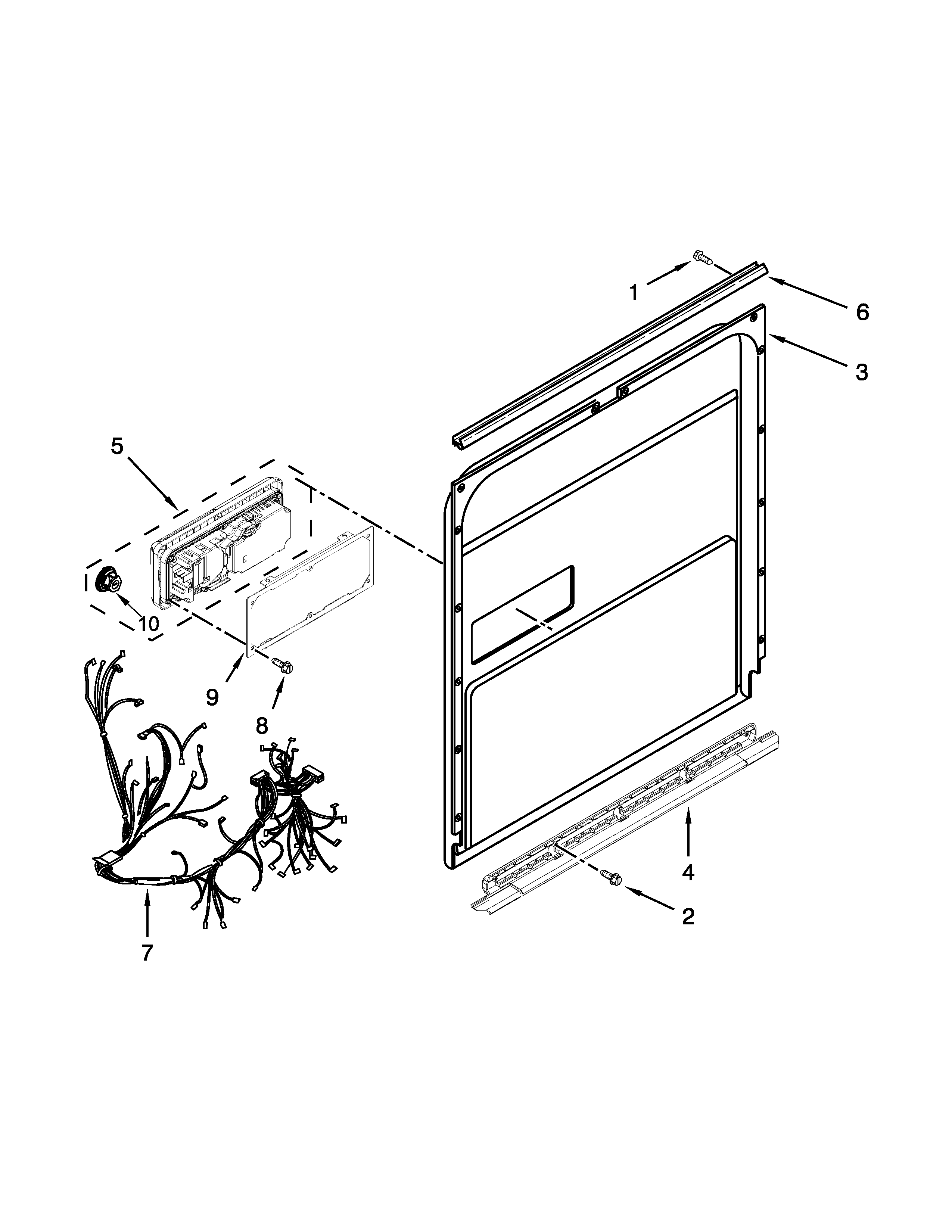 Ikea IUD8500BX0 inner door parts diagram