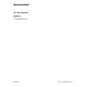 KitchenAid KCGS356ESS00 cover sheet diagram